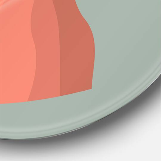 Designart - Pink Sunset Mountain Landscape